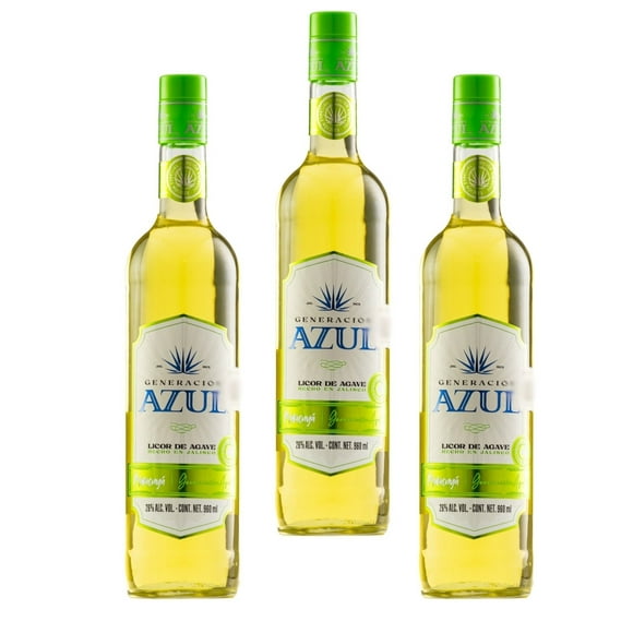 Licor de Agave Generación Azul Maracuyá Tripack 960 Ml