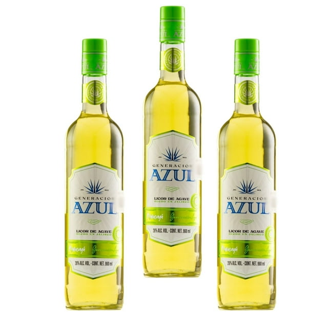 Licor de Agave Generación Azul Maracuyá Tripack 960 Ml