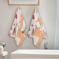 thumbnail image 3 of Coolnut Cute Valentines Dogs Bath Hand Towels 2 PCS, Ultra Soft and Highly Absorbent, Pink Puppy Pink Decorative Fingertip Face Towel for Home, Bathroom, Kitchen, 28.3"x14.4", 3 of 4