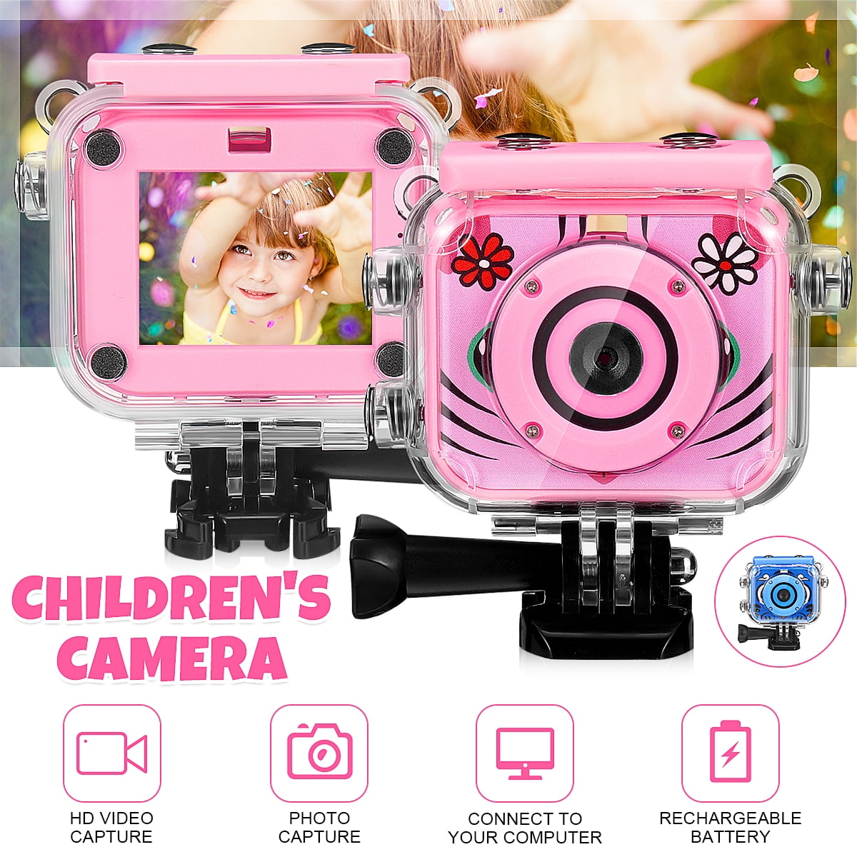 KAVALAN KID'S Digital Dual Camera 2In LCD SCREEN 1080P Video