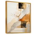 thumbnail image 2 of Designart "Gold and Grey Sunset Collage IV" Abstract Framed Wall Art - Modern Yellow Abstract Collages Entryway Framed Wall Art, 2 of 6
