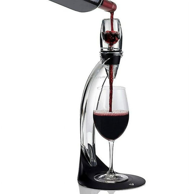 1 Pce Carafe, Carafe à Vin Filtrant, Versailles, (Argent+noir)