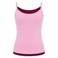 thumbnail image 2 of Homenesgenics Women's Summer Sleeveless Double-Layer Tank Top Pink Cool and Moisture-Wicking, 2 of 9
