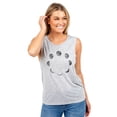 thumbnail image 2 of Moon Phases Women's Fashion Sleeveless Muscle Workout Yoga Tank Top Sport Grey Large, 2 of 3