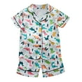 thumbnail image 1 of Hiiyo Ensembles de Pyjama pour Garçons en Satin, 2 Pcs, Tailles 12M-5T, 1 of 3