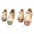thumbnail image 5 of Toddler Girls Ballet Flats Shoes Lace Bow Design Princess Soft Soled Shoes, 5 of 12