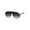 Silver Smoke, variant on Flat Top Shield Large Racer Exposed Lens Metal Sunglasses Silver Smoke