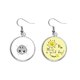 thumbnail image 1 of Cara sonriente Pendiente Sol Flor Pendiente Joyas Moda Unbranded M, 1 of 3