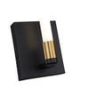thumbnail image 2 of Artcraft Lighting Infiniti Collection 1Light Integrated LED Sconce, Matte Black & Brass, 2 of 4