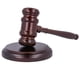 thumbnail image 1 of Martillo De Madera Con Bloque De Sonido - Perfecto Para Disfraz De Subasta De Juez Abogado (Stock), 1 of 4