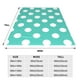 thumbnail image 3 of Fotbe Teal Turquoise And White Polka Dot Manta de Franela Acolchonada con Estampado, Súper Suave y Esponjosa, Extra Grande para Sofá, Cama, Uso Todo el Año-80"x60", 3 of 7