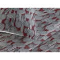 thumbnail image 3 of Ambesonne Floral Quilted Bedspread Set 3 Pcs, Achromatic Tulips Romantic, King, Burgundy and Grey, 3 of 4
