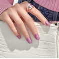 thumbnail image 4 of IMPRESS Color Press On Nails Almond , 'Purple Veil', Purple, Short Length, 30 Count, 4 of 5