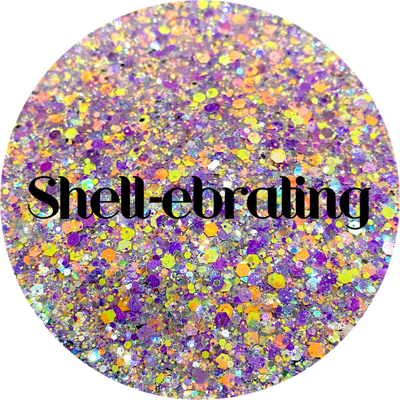 Glitter Heart Co. Glitter - High Quality Polyester Glitter- 2oz - Shell-abrating