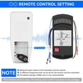 thumbnail image 3 of Universal Ceiling Fan Remote Control Kit with Light Dimmer, Replacement for Harbor Breeze Hampton Bay Hunter Litex Westinghouse Honeywell FAN-28R KUJCE9103 2AAZPFAN-53T FAN-11T FAN-53T UC7030T, 3 of 4