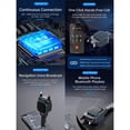 thumbnail image 4 of Cargador Retráctil para Coche de 96 W con Adaptador Bluetooth para Coche, Carga Rápida 4 en 1, Transmisor FM con Radio Bluetooth 5.3 para Coche, 4 of 5