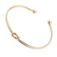 thumbnail image 1 of Brazalete minimalista de alambre para mujer, ajustable, fino y con purpurina, para uso diario dorado, 1 of 9