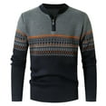thumbnail image 3 of TMOYZQ Men’s Sweater Quarter Zip Turtleneck Pullover Sweaters Casual Zip Up High Neck Oversized Sweaters Fashion Long Sleeve Knitted Jumper Tops, 3 of 8