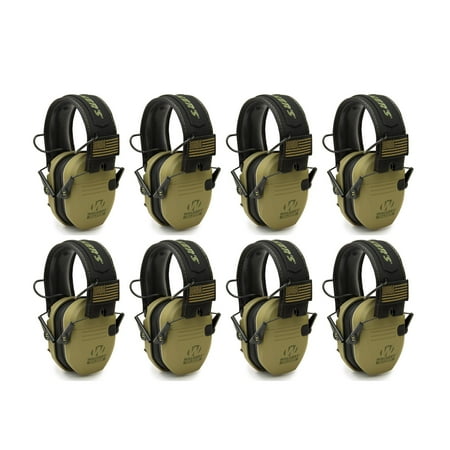 

Walker s Razor Slim Ultra Low Profile Compact Design Earmuffs (Green) 8-Pack