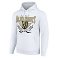 thumbnail image 2 of Men's Starter White Vegas Golden Knights Team Logo Graphic Fleece Tri-Blend Pullover Hoodie, 2 of 3