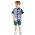 Baby Boy Tops 03 Months Toddler Boys Short Sleeve Plaid Prints