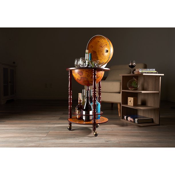 Vintage Globe Bar Cart
