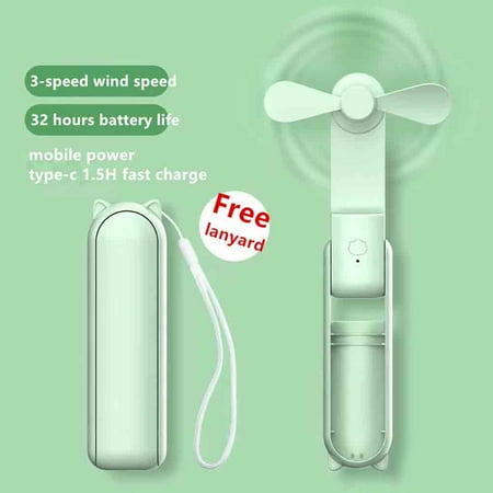 

Handheld Mini Fan Portable USB Rechargeable Small Pocket Fan Battery Operated Fan for Women Travel Outdoor