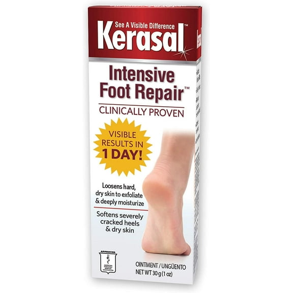 Kerasal Intensive Foot Repair & Moisturize Dry Skin Healing Ointment, 1 oz, 3 Pack