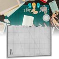 thumbnail image 2 of Portable Folding A2 Self Healing Cutting Mat Grid Line Paper Leather Fabric Crafts Carving PadGray, 2 of 8