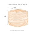 thumbnail image 3 of Signature Design by Ashley Meuble-Absalom Pouf-Style Contemporain-Naturel Petit, 3 of 5