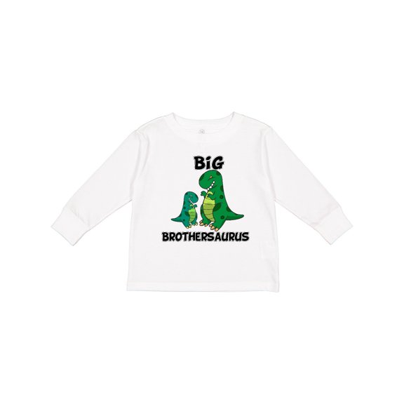 Inktastic Big Brothersaurus Boys Long Sleeve Toddler T-Shirt