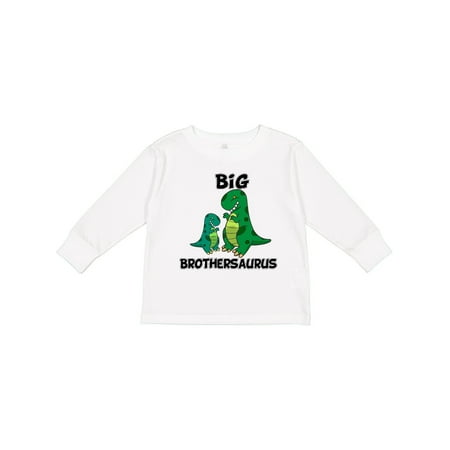 

Inktastic Big Brothersaurus Gift Toddler Boy Girl Long Sleeve T-Shirt