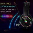 thumbnail image 4 of Auriculares para juegos Kubite con micrófono cancelación de ruido color negro, 4 of 5