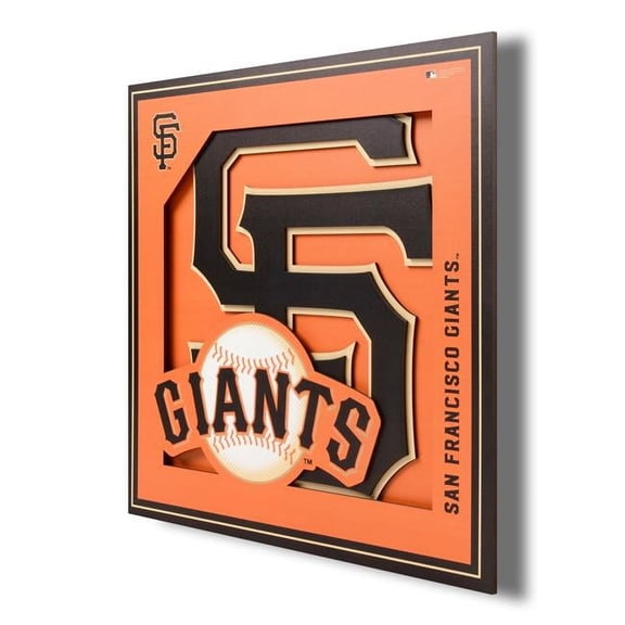 Giants 12'' x 12'' 3D Logo Wall Art