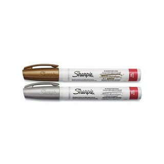 Sharpie Metallic Fine Point Permanent Markers, Bullet Tip, Silver