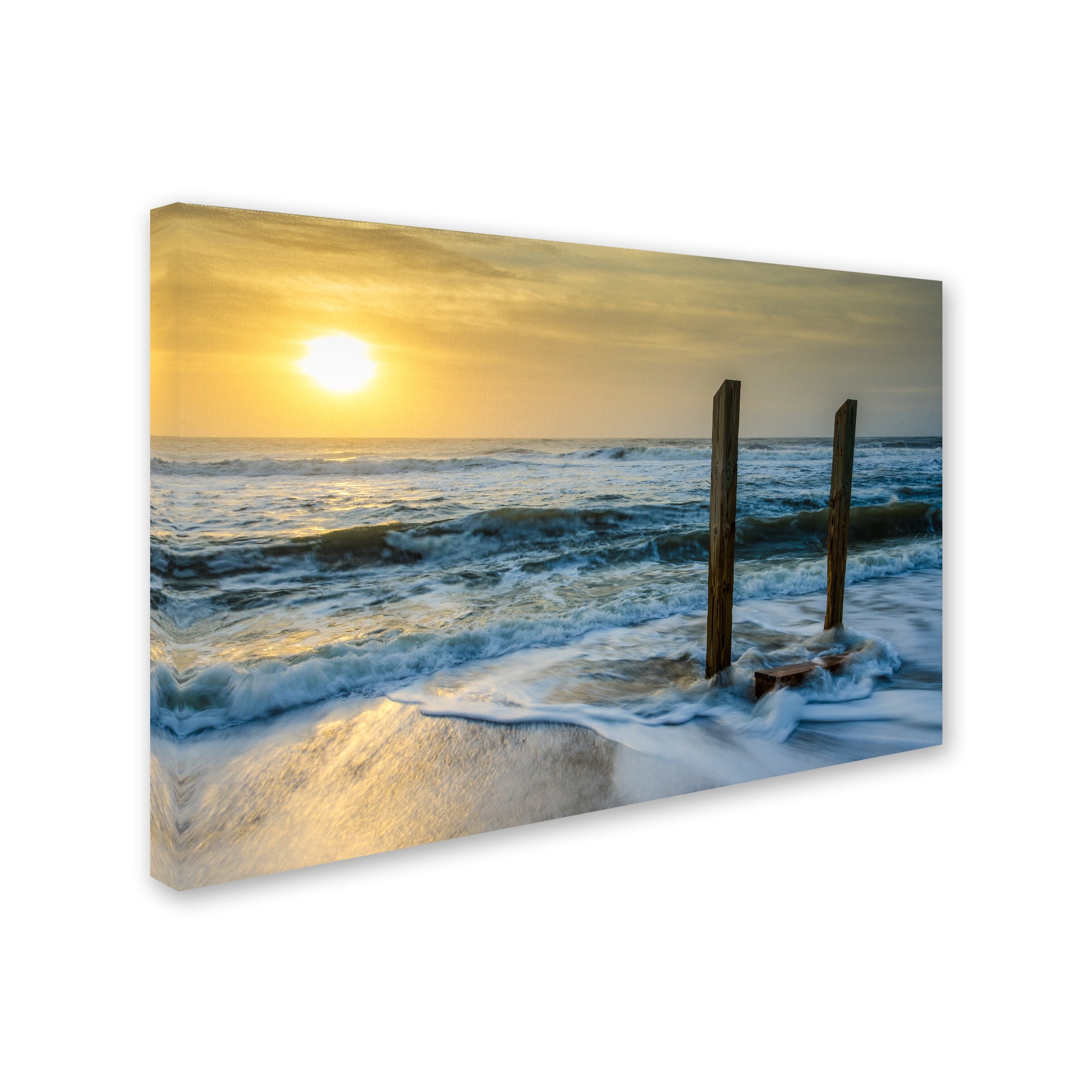 Trademark Fine Art 'Kissed by the Sea' Canvas Art by PIPA Fine Art
