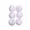 B, variant on 6Pcs White Foam Christmas Ball Ornaments, Sequins Snow‑Like Xmas Bauble, Foam Christmas Tree Hanging Balls Pendants for Xmas Tree Wreath Gift Basket Holiday Party Home Decor