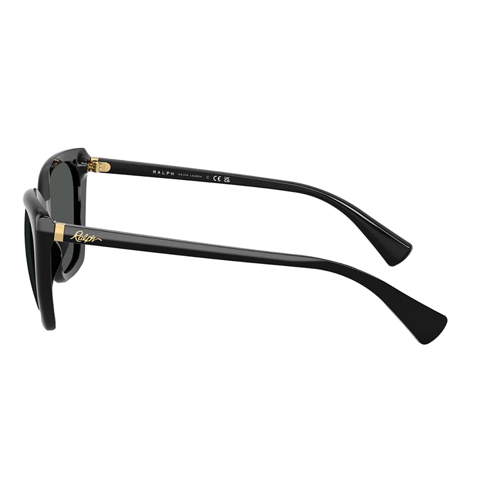 Ralph Lauren RA 5330U Plastic Womens Butterfly Sunglasses Shiny Black 56mm Adult