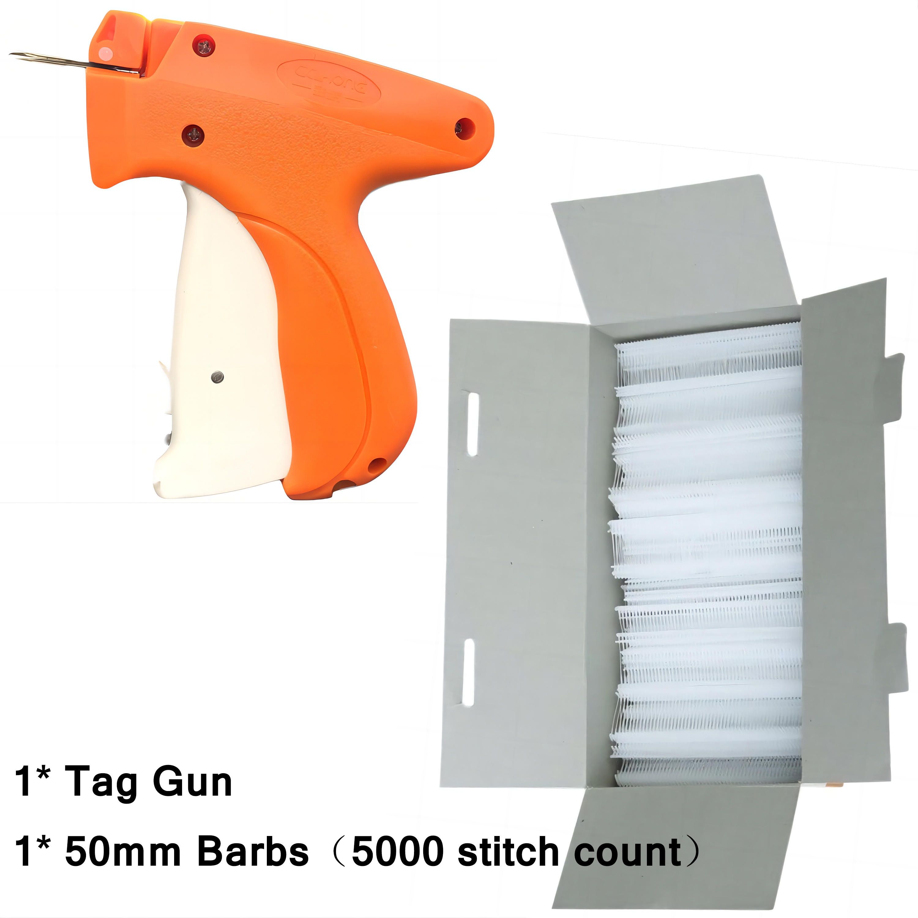 ALUED Clothing Garment Price Tag Gun Machine 5000 Barbs Label Needle