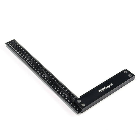 Woodraphic Règle de Précision Carrée 300mm â&&147; Longue pour la Mise en Page et le Marquage Métrique pour la Fabrication d'Armoires, Meubles, Encadrage, Menuiserie â&&128;&