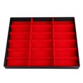 thumbnail image 3 of Wosthever 18 rejillas PU cuero anteojos vidrio pantalla almacenamiento casos cubierta plegable gafas de sol caja organizador titular Almacenamiento y organización del hogar No.1 Wosthever HA040111-01, 3 of 6