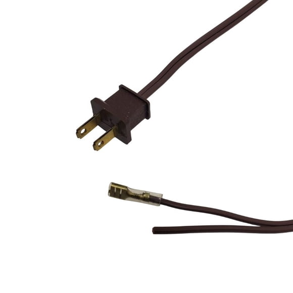 PYAH-1222 - LINE CORD 2/18 7FT RND SPT BROWN open end