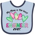 thumbnail image 3 of Inktastic My Mom is the Best Engineer Ever Boys or Girls Baby Bib, 3 of 3