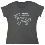 Anatomy Of A Good Pupper Sarcastic Humor Novelty Funny Women's Casual Tees