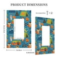 thumbnail image 3 of Fotbe Animals In Camping Print Duplex Receptacle Wall Plate, 1-Gang 5.0" x3.0" Wall Outlet Covers, Dual Outlet Faceplates Covers, Color-matched Screws Included-Style U, 3 of 6