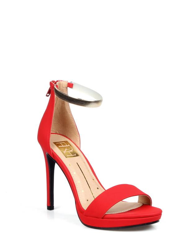 red single sole heels