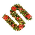 thumbnail image 2 of Worallymy Navidad Garland Ornamento PVC Artificial Rattan con luz LED Decoración de Navidad para el hogar Worallymy JD735807131, 2 of 3
