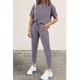 thumbnail image 2 of Conjunto de Jogger de Dos Piezas para Mujer PRETTYGARDEN Gris Talla Small, 2 of 5