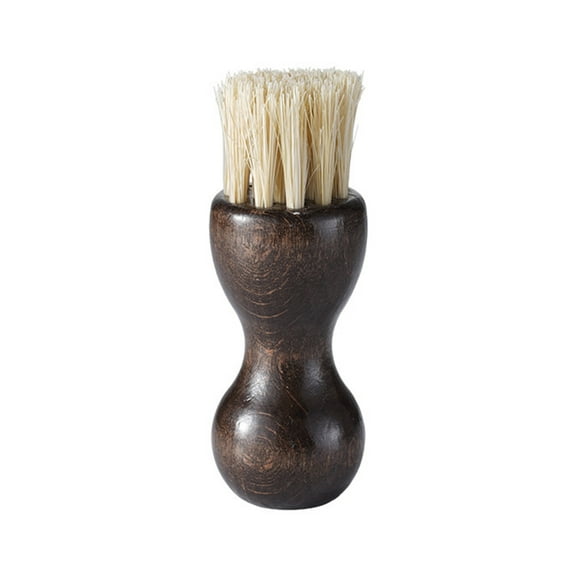OIUR Bamboo Palm Pot Brush with Humanized Wood Handle Heat-Resistant Bristles Pots Pans Vegetables Scrubber Cleaning Kit