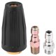 thumbnail image 1 of Pressure Washer Rotating Turbo Nozzle Universal For Hot And Cold Water 3,000 Psi, 3.0 Orifice, 3.0 Gpm With 1/4 inch Quick Connect Plug (Black Turbo Nozzle), 1 of 5